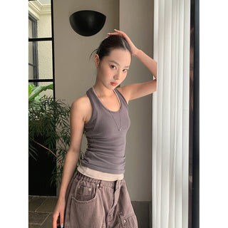 twisted back Top