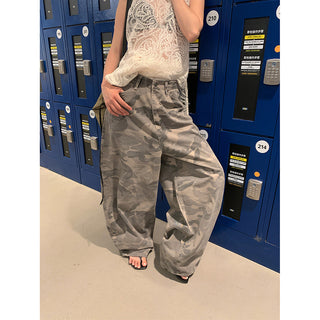 camouflage wide pants