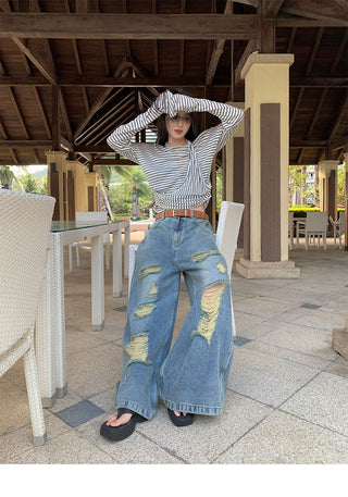street ripped jeans