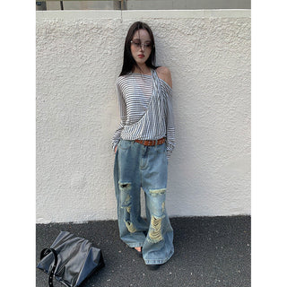street ripped jeans