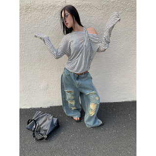 street ripped jeans