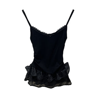 lace hem Top