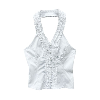 ruffled spaghetti Top