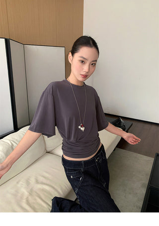 pleated loose top