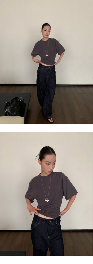 pleated loose top