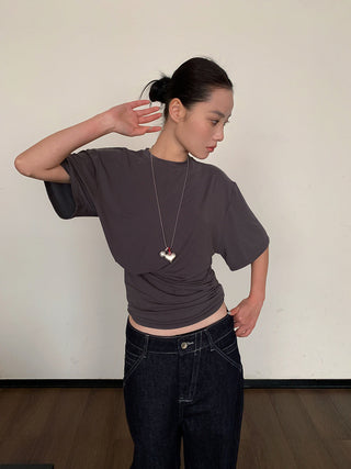pleated loose top
