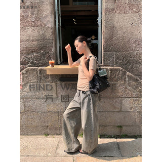 splash-ink wide pants