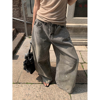 splash-ink wide pants