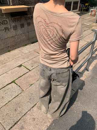 splash-ink wide pants