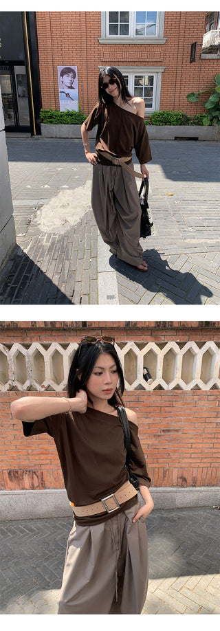 pleated wide-leg pants