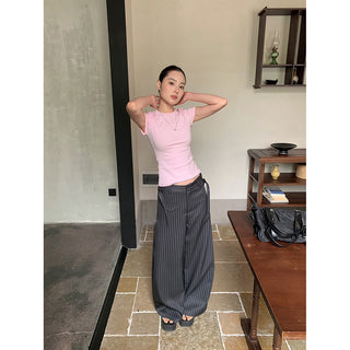 striped suit pants