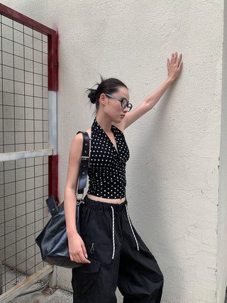 polka dot halter
