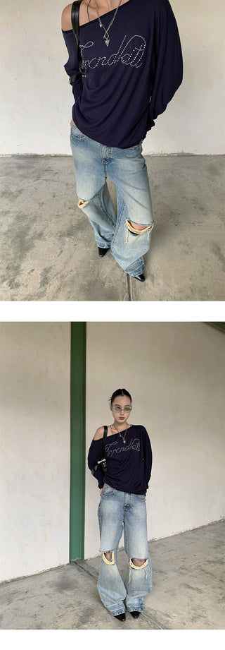 tie-dye straight pants