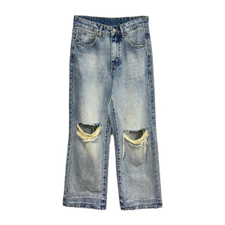 tie-dye straight pants