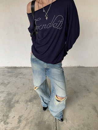 tie-dye straight pants