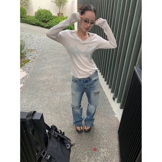 dirty ripped jeans