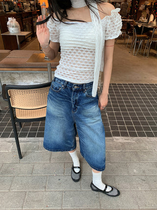 tie-dye bermuda shorts