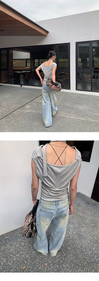 stacked scarf top