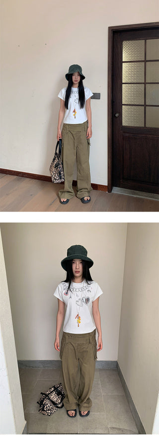 overalls wide pants