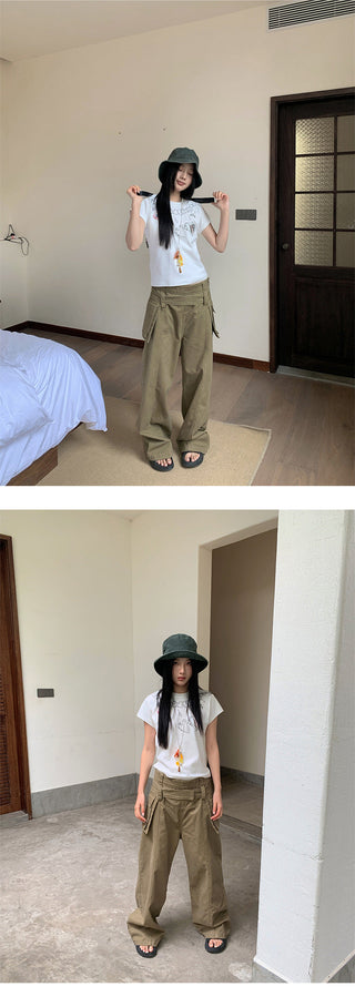 overalls wide pants