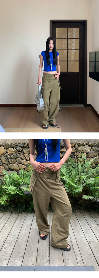 overalls wide pants