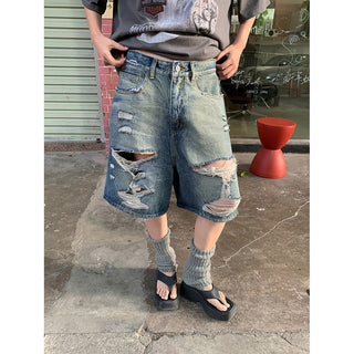 tassel ripped jeans