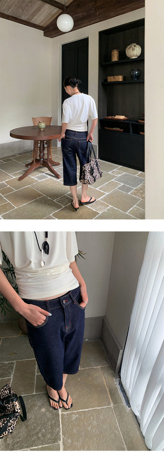 red stitch jeans
