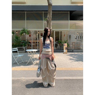 lace-up casual pants