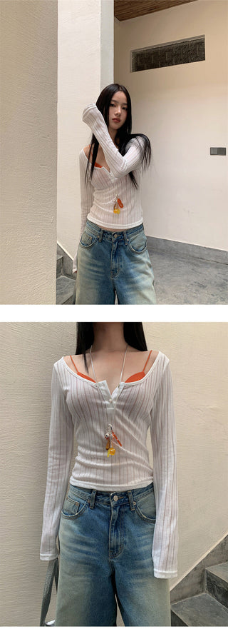stripe Tops top