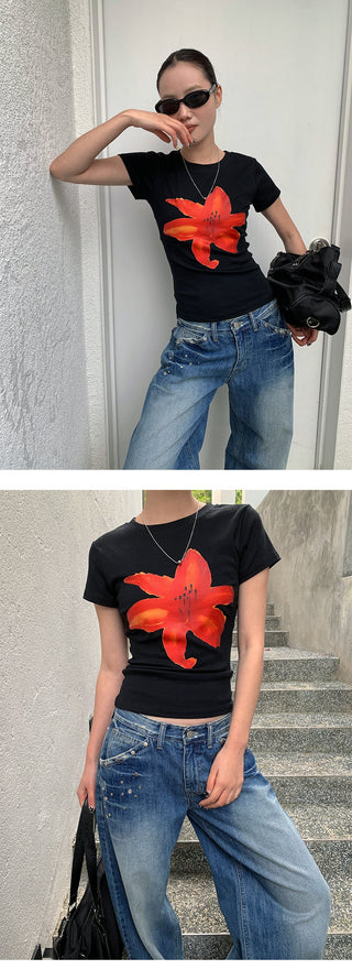 flower print Tops