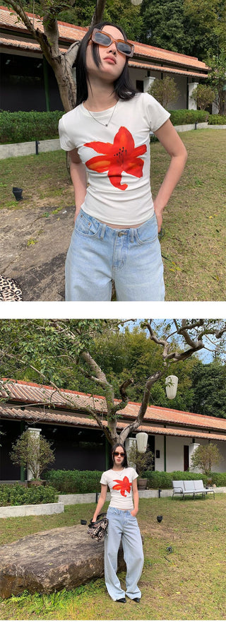 flower print Tops