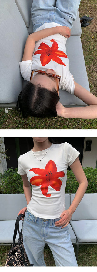 flower print Tops