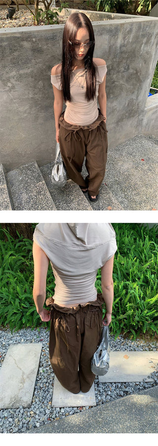 lace wide pants