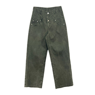 split waist jeans