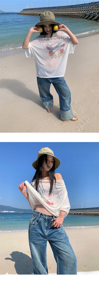 white wide pants