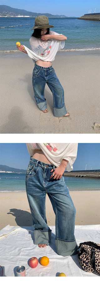 white wide pants