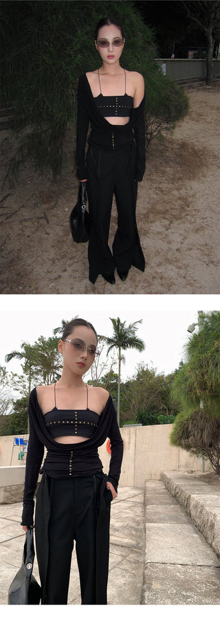 zipper suit pants