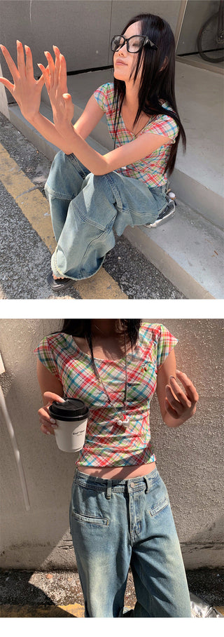 U-collar bandage top
