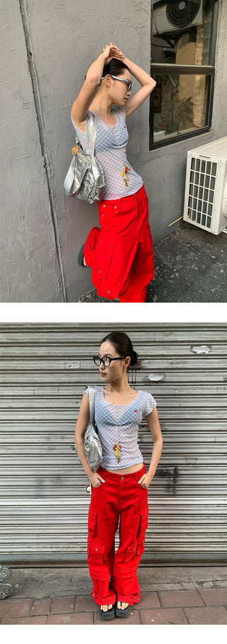 U-collar bandage top