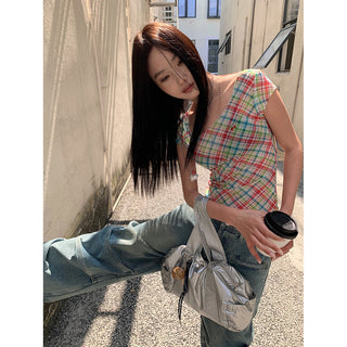 U-collar bandage top