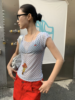 U-collar bandage top
