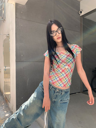 U-collar bandage top