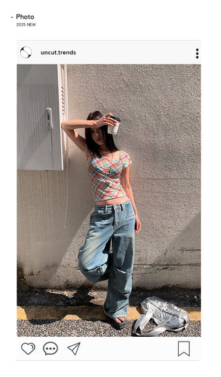 U-collar bandage top