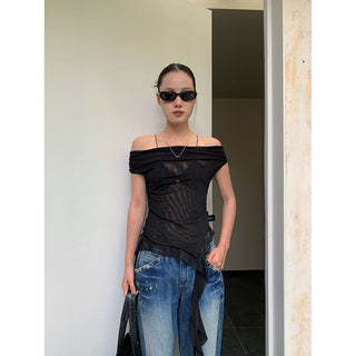 ribbon mesh top