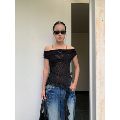 ribbon mesh top