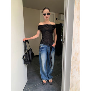 ribbon mesh top