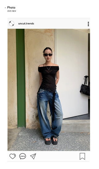 ribbon mesh top
