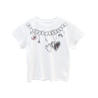 necklace print Tops 01