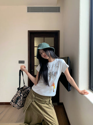 necklace print Tops 01