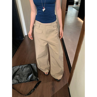 wide-leg suit pants
